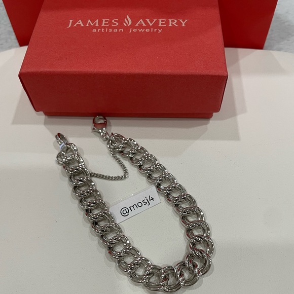 James Avery Jewelry James Avery Heavy Double Curb Charm Bracelet